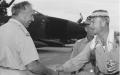 No 77 Squadron Association Williamtown photo gallery - Jim Treadwell being met at Butterworth after ferry flight taking 